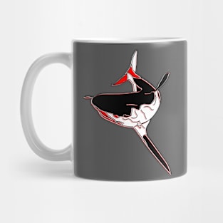 Shark Swimming Predator Ocean Underwater Wildlife Danger Teeth Mug